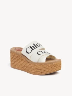 Lin-Chloé Mules Espadrilles Woody Blanc