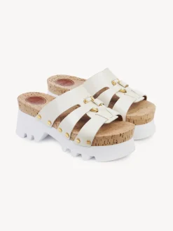 Mules-Chloé Mules Owena Cloudy White