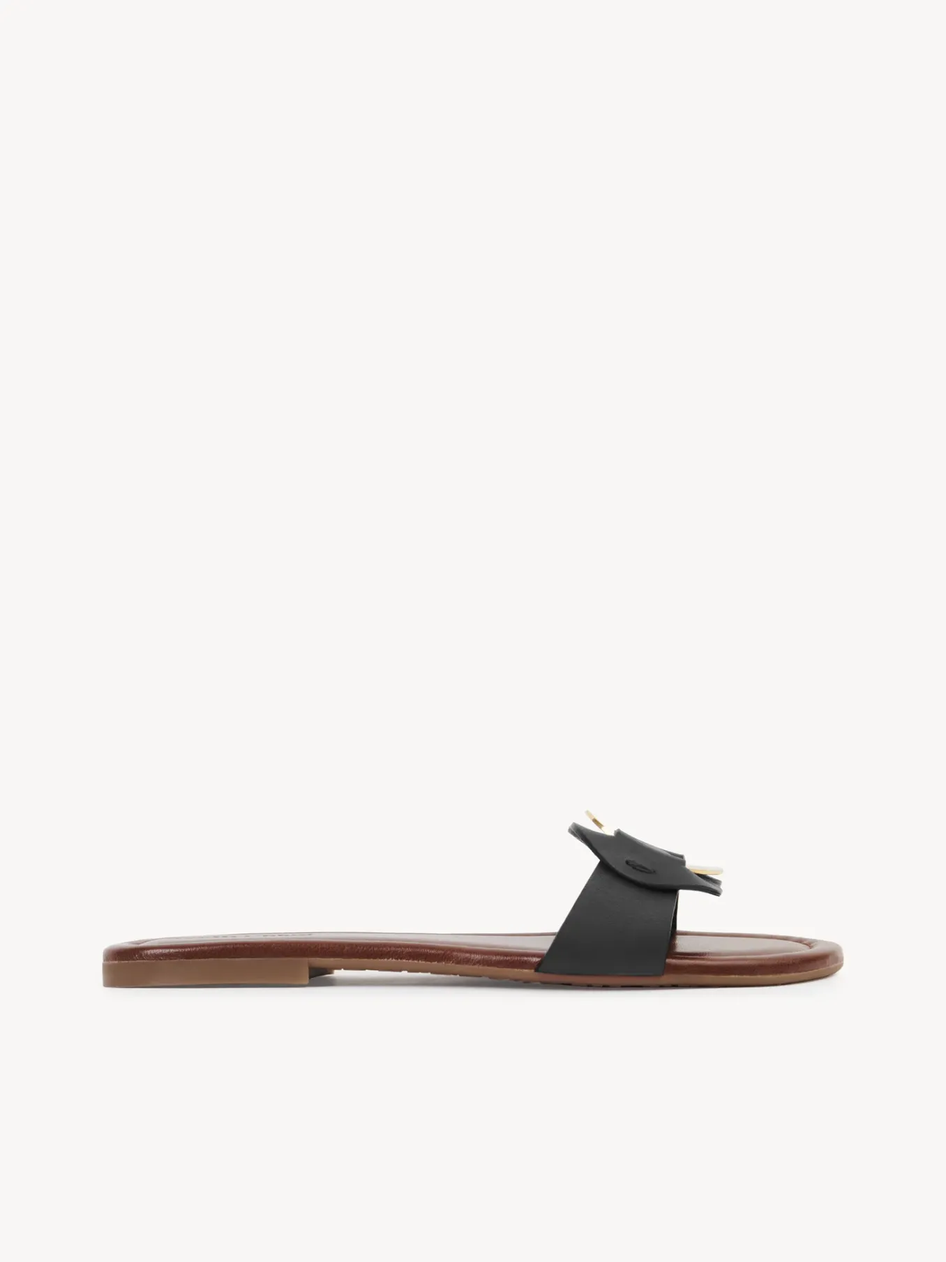 Sandales Et Espadrilles-Chloé Mules Plates Chany Noir