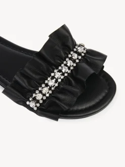 Sandales Et Espadrilles-Chloé Mules Plates Mollie Noir