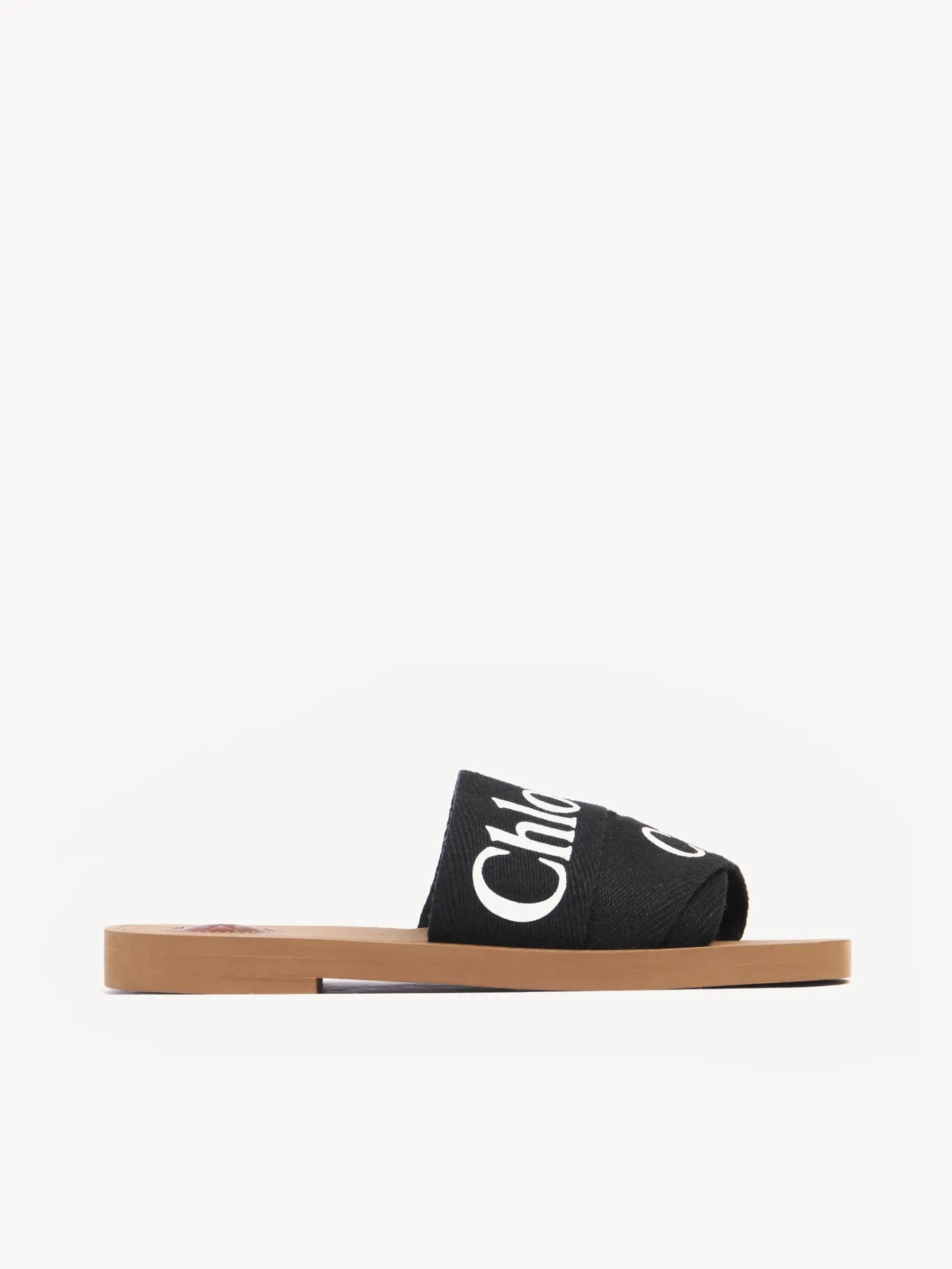 Tenues De Plage-Chloé Mules Plates Woody Noir