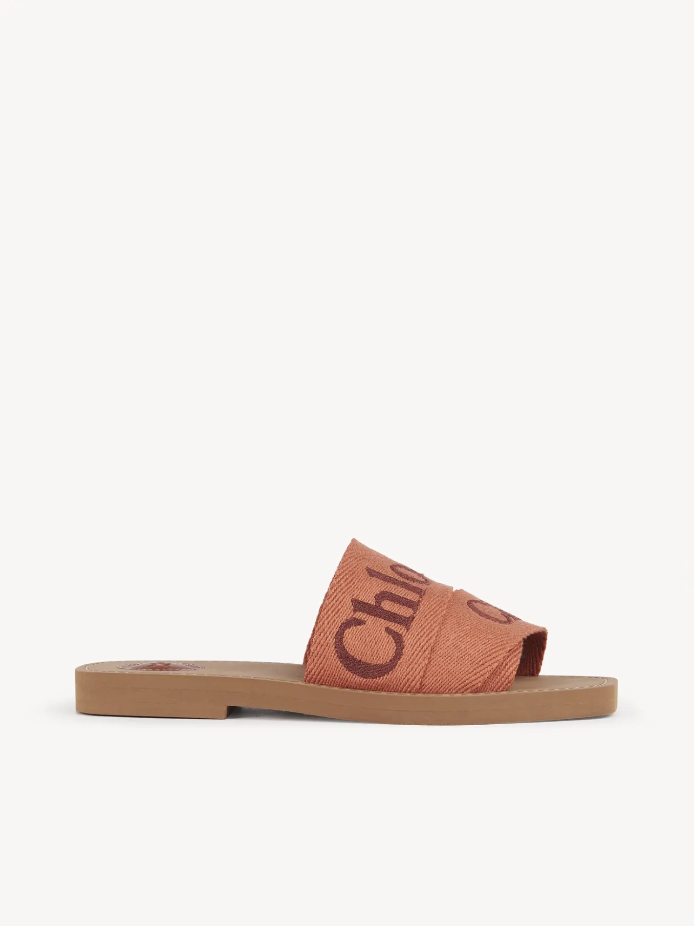 Tenues De Plage-Chloé Mules Plates Woody Orange - Orange 1