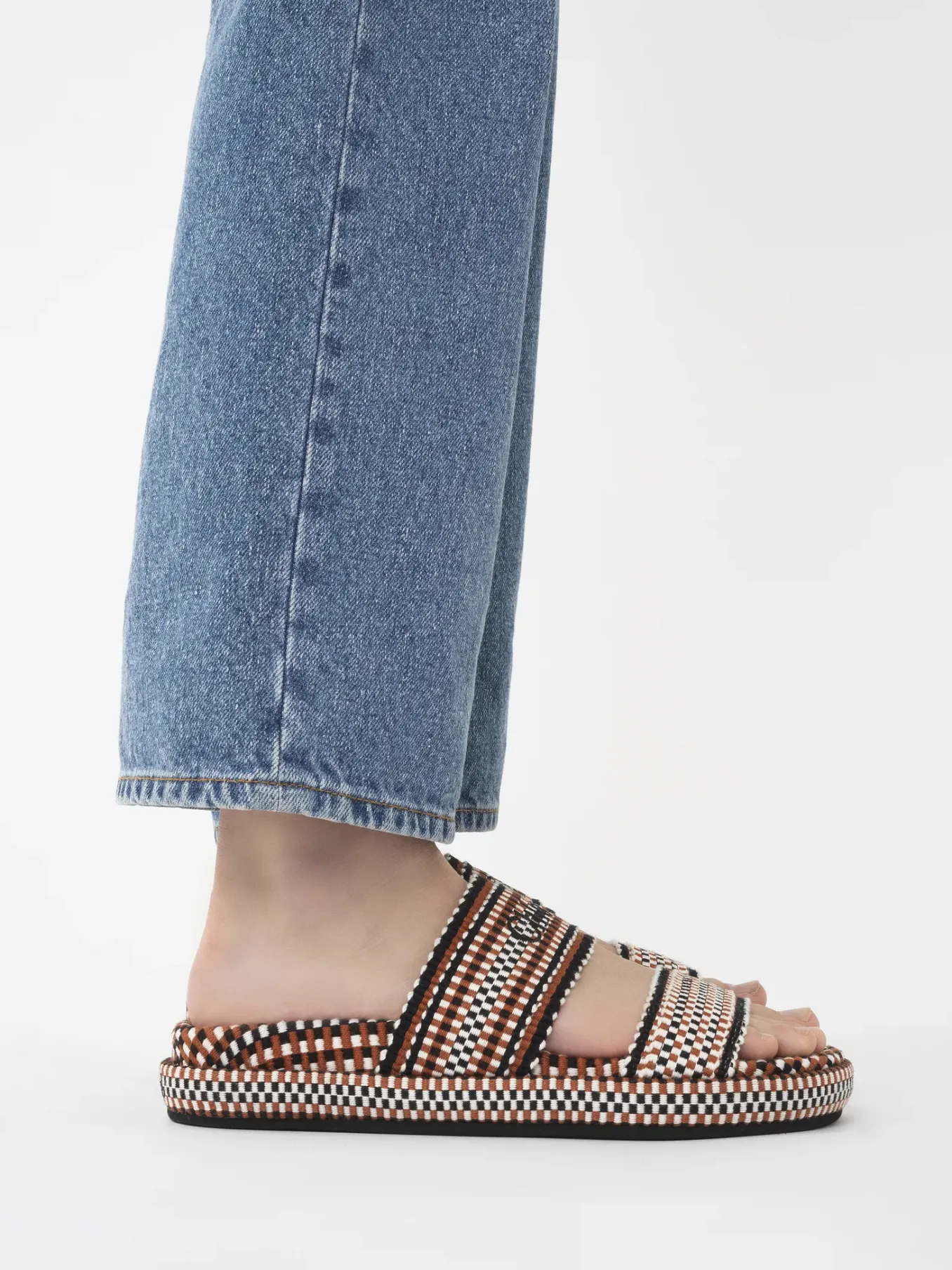 Tenues De Plage-Chloé Mules Rori Red Sand
