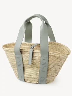 Sacs Cabas-Chloé Panier Chloe Sense Bay Green