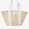 Sacs Cabas-Chloé Panier Chloe Sense Crystal White