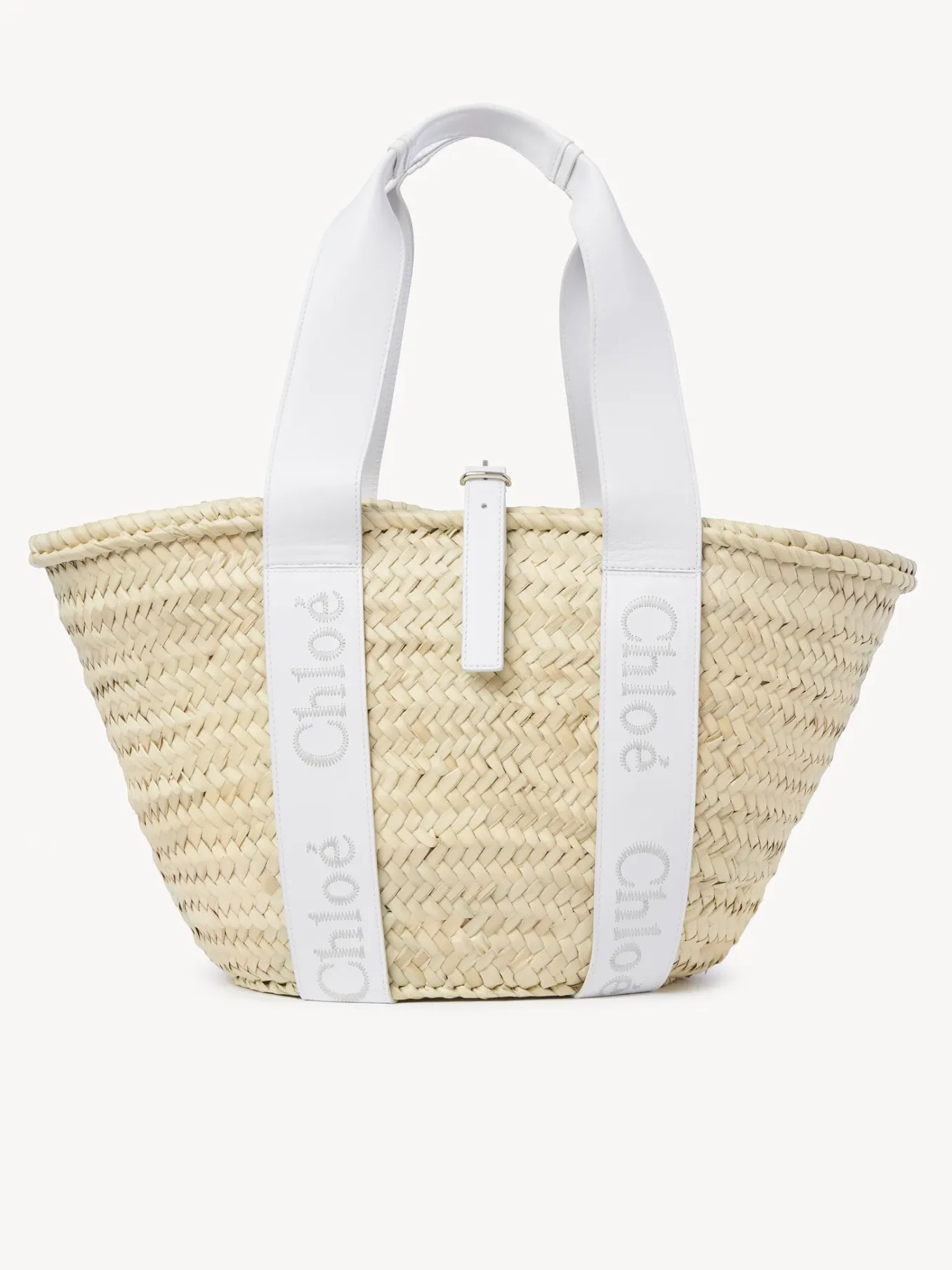 Sacs Cabas-Chloé Panier Chloe Sense Crystal White