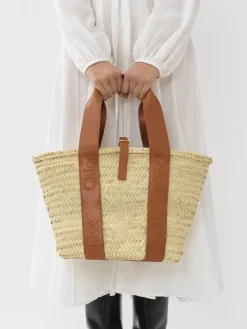 Sacs Cabas-Chloé Panier Chloe Sense Caramel