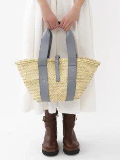 Sacs Cabas-Chloé Panier Chloe Sense Storm Blue