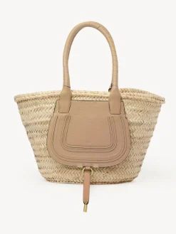 Sacs Cabas-Chloé Panier Marcie Light Tan