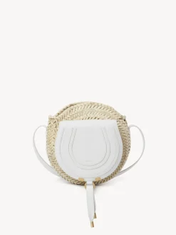 Sacs À Bandoulière-Chloé Panier Rond Porte Épaule Marcie Blanc