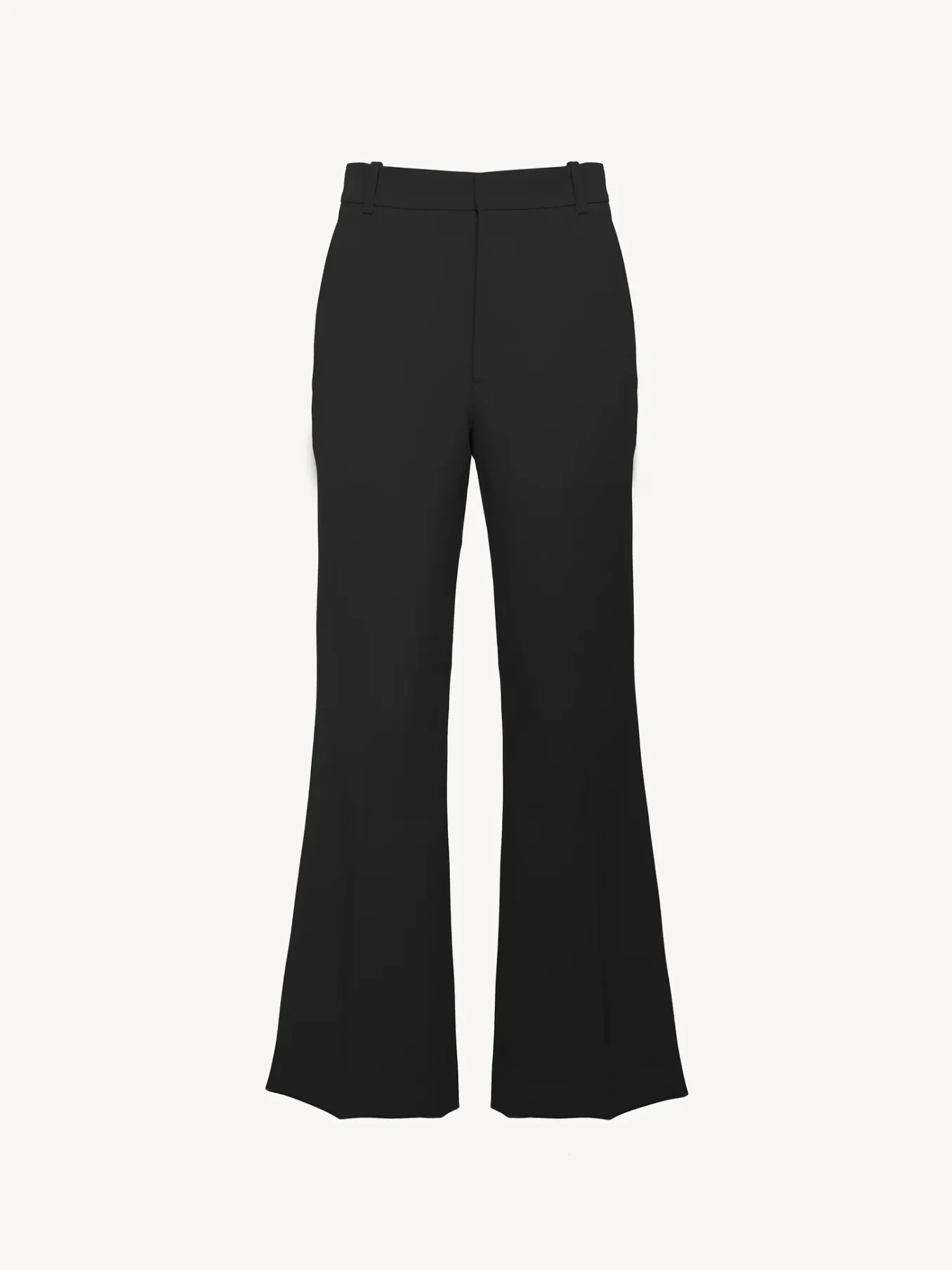 Pantalons Et Shorts-Chloé Pantalon Bootcut Court Noir