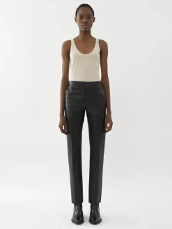 Pantalons Et Shorts-Chloé Pantalon Cigarette Noir