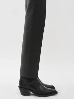 Pantalons Et Shorts-Chloé Pantalon Cigarette Noir