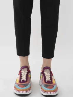 Pantalons Et Shorts-Chloé Pantalon Cigarette Court Noir