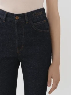 Pantalons Et Shorts-Chloé Pantalon Cloche « Merapi » Iconic Navy
