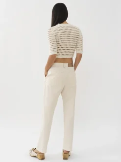 Vêtements-Chloé Pantalon Court Antique White