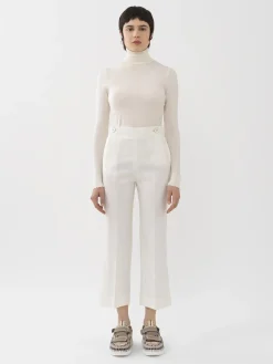 Pantalons Et Shorts-Chloé Pantalon Court A Pont Iconic Milk