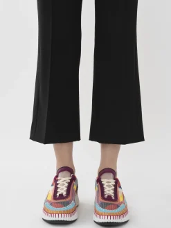 Pantalons Et Shorts-Chloé Pantalon Court A Pont Noir