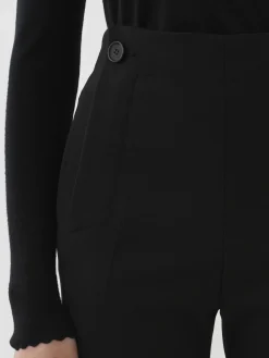 Pantalons Et Shorts-Chloé Pantalon Court A Pont Noir