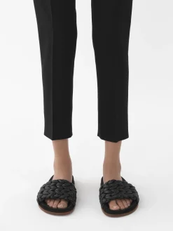 Pantalons Et Shorts-Chloé Pantalon Court Cigarette Noir