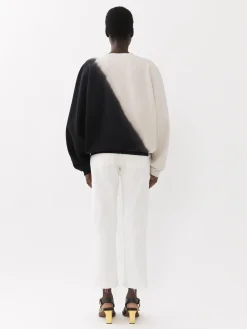Pantalons Et Shorts-Chloé Pantalon Court Droit « Masaya » Blanc