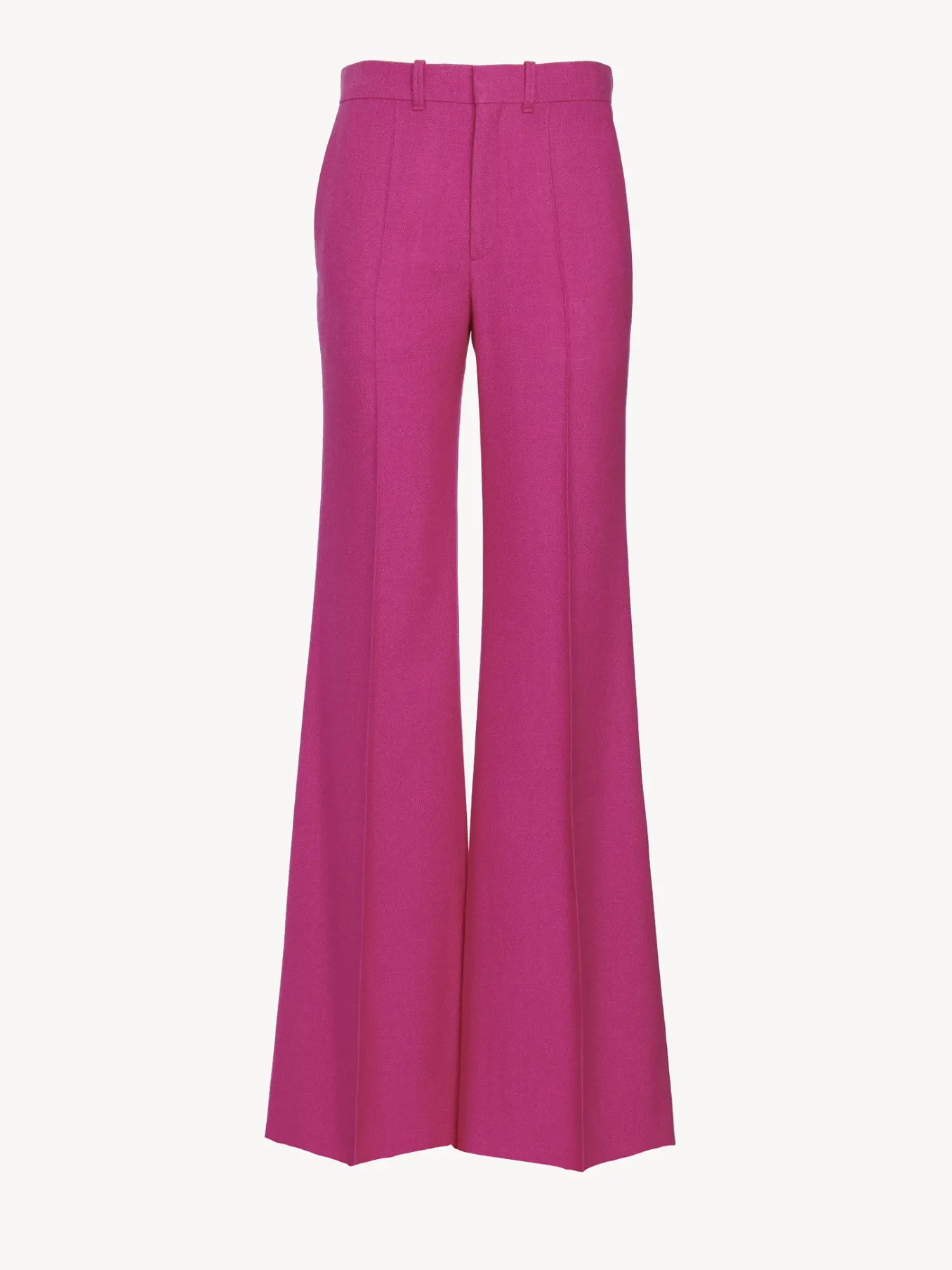 Pantalons Et Shorts-Chloé Pantalon De Costume Evase Raspberry Rose