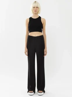 Pantalons Et Shorts-Chloé Pantalon De Costume Evase Noir
