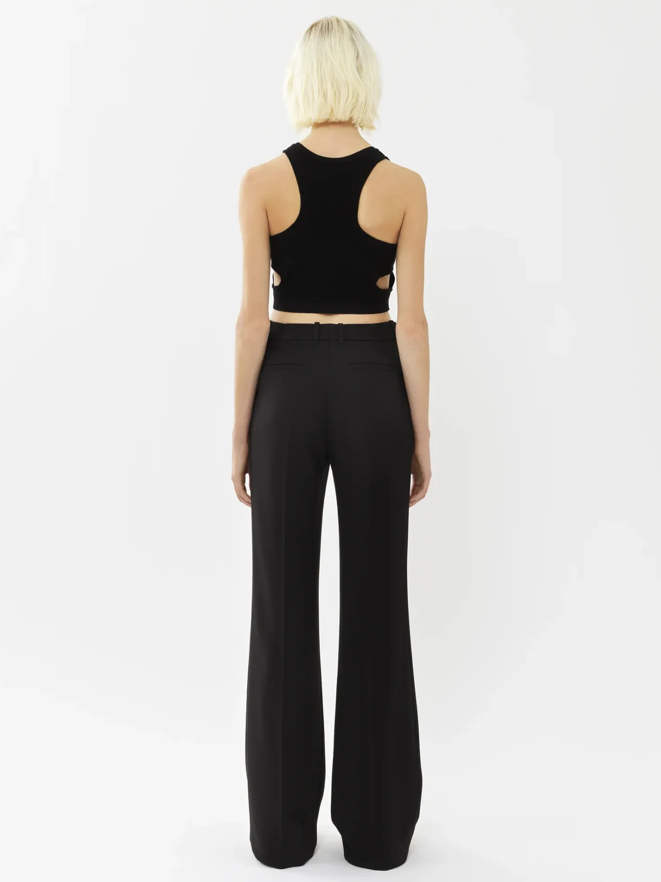 Pantalons Et Shorts-Chloé Pantalon De Costume Evase Noir