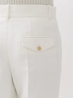 Pantalons Et Shorts-Chloé Pantalon De Costume Evase Buttercream