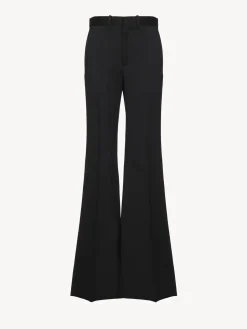 Pantalons Et Shorts-Chloé Pantalon De Costume Evase Noir