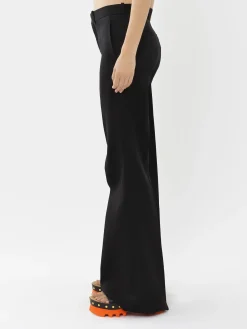 Pantalons Et Shorts-Chloé Pantalon De Costume Evase Noir