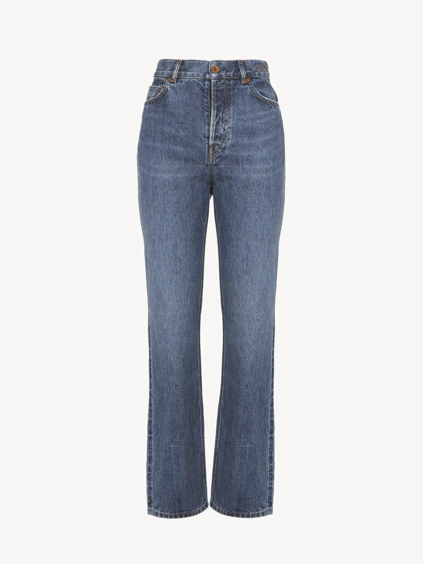 Pantalons Et Shorts-Chloé Pantalon Droit « Semeru » Dusky Blue
