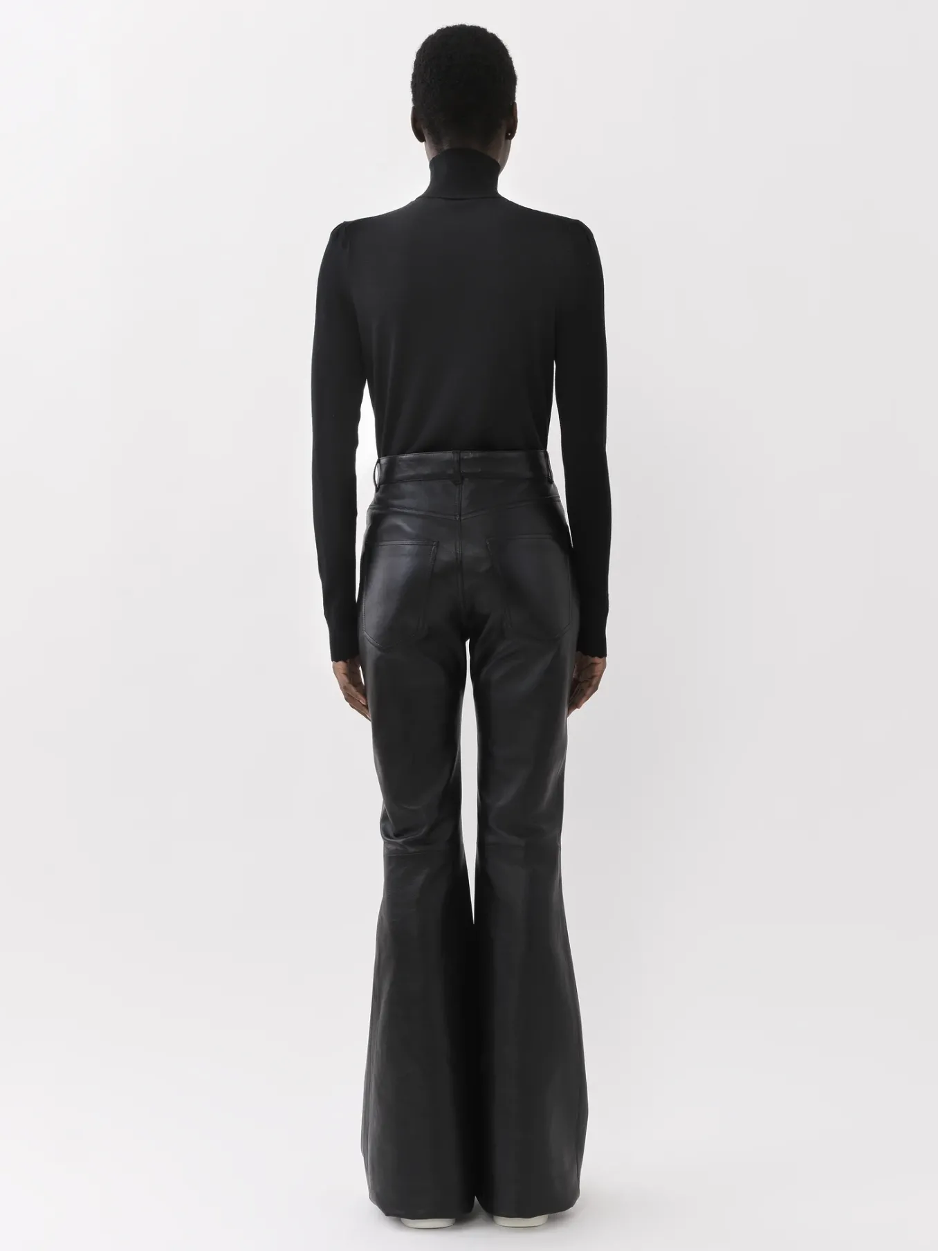 Pantalons Et Shorts-Chloé Pantalon Evase Noir
