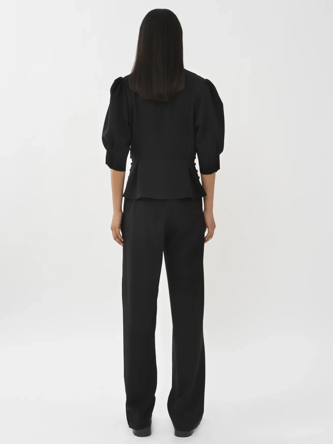 Vêtements-Chloé Pantalon Fluide Noir