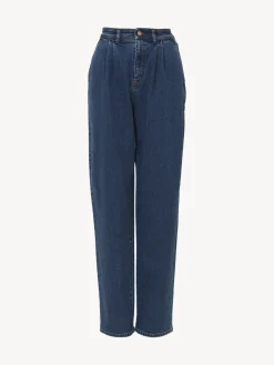 Vêtements-Chloé Pantalon Fusele Deep Denim