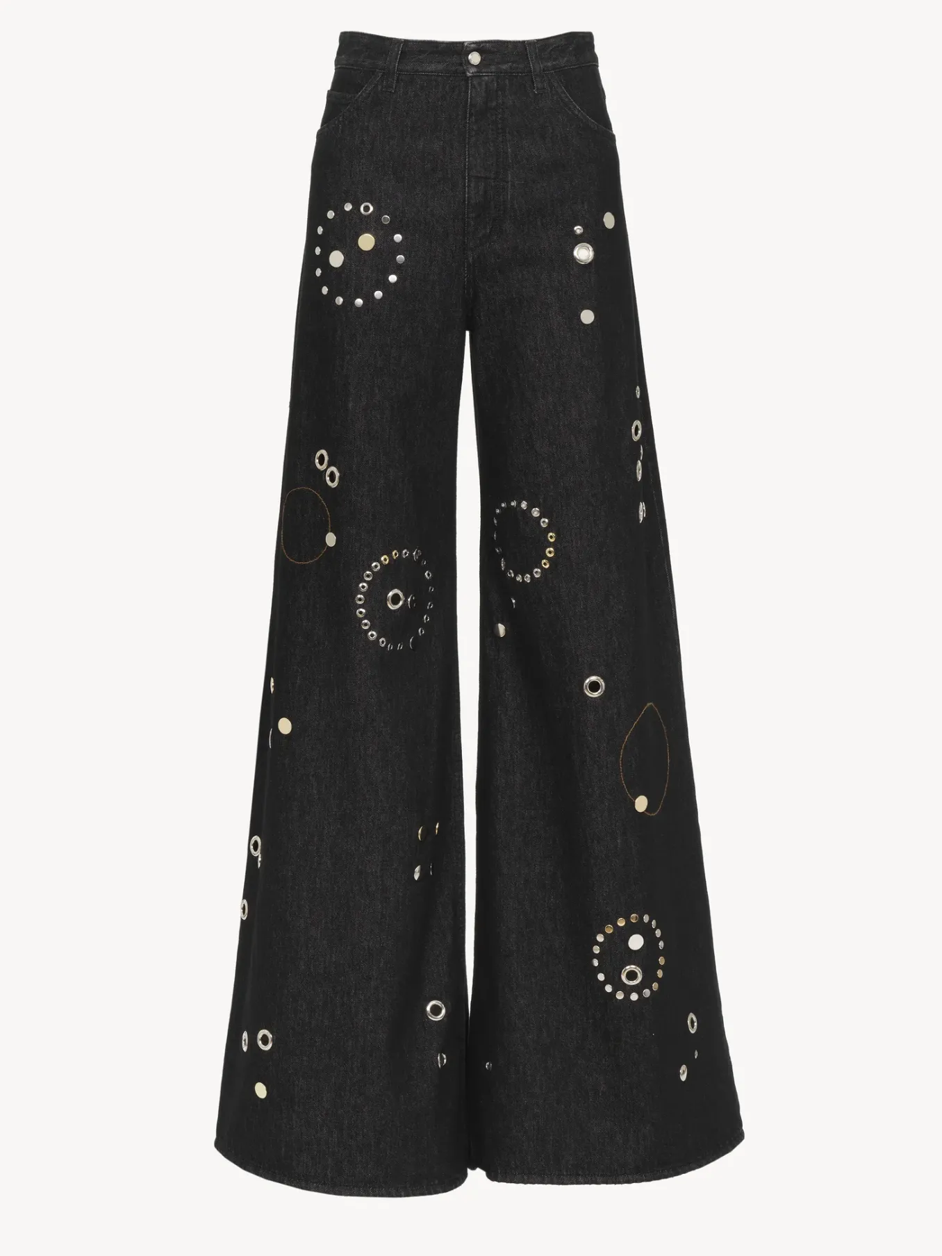 Pantalons Et Shorts-Chloé Pantalon Large Noir