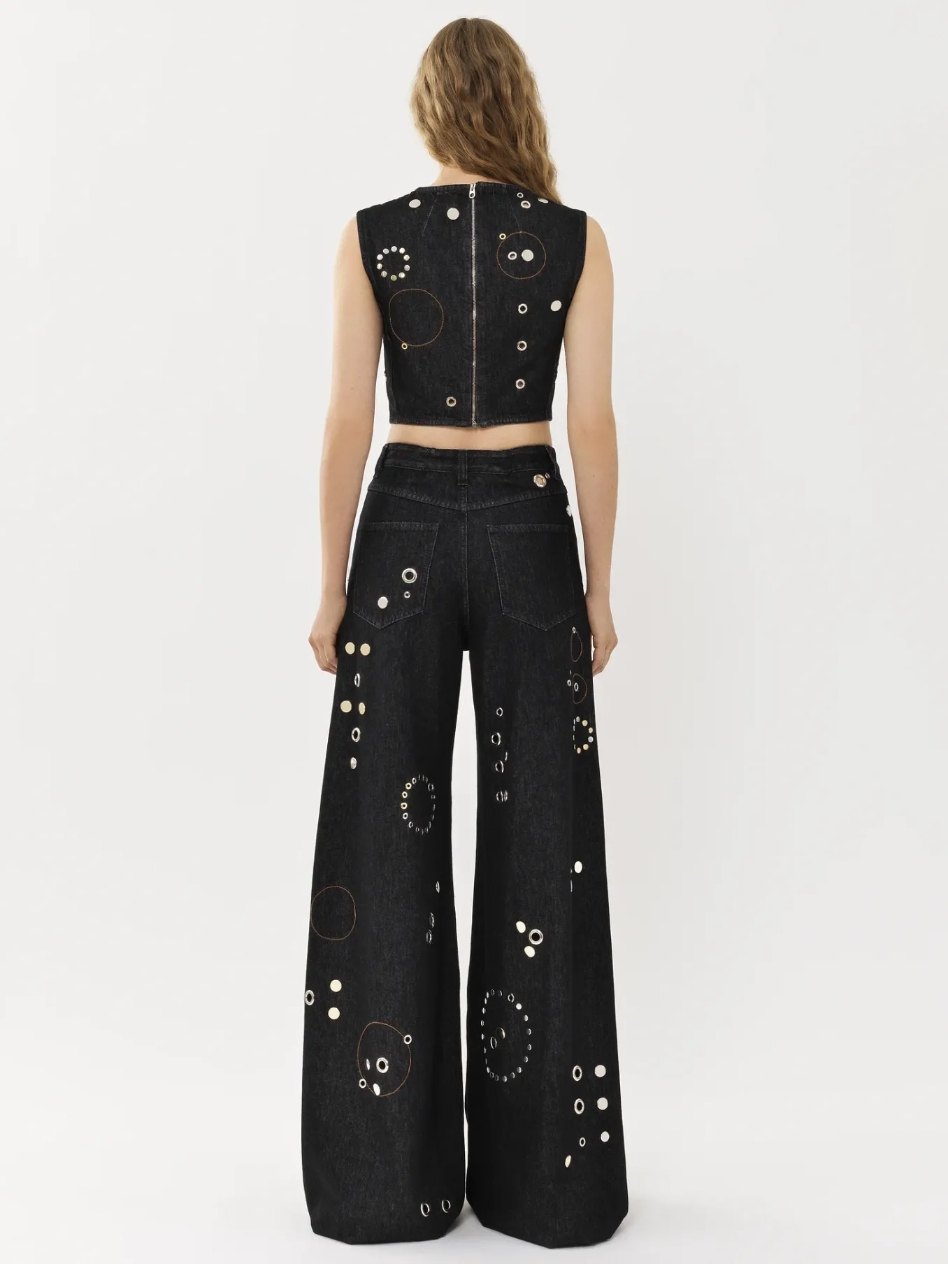 Pantalons Et Shorts-Chloé Pantalon Large Noir