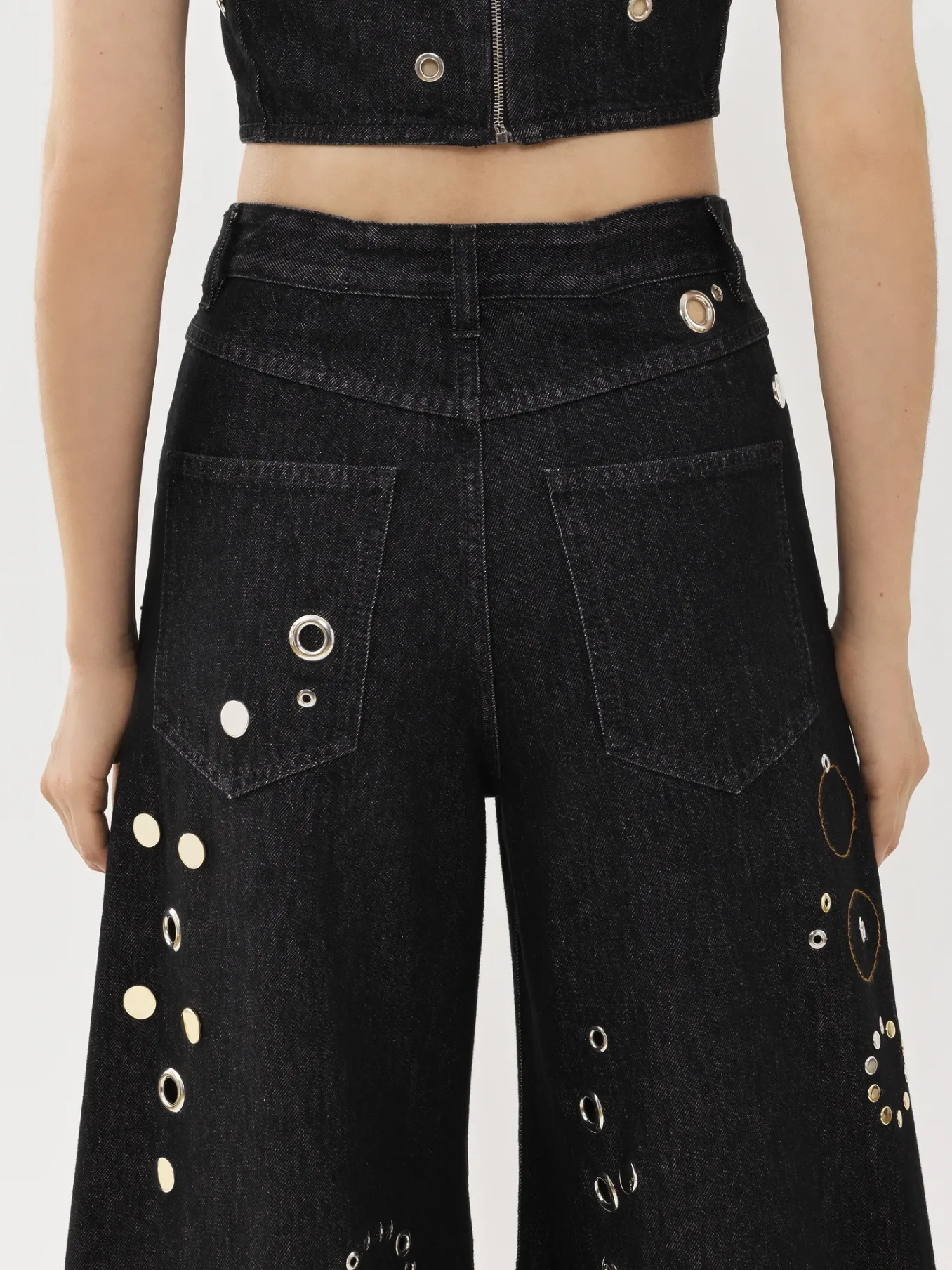 Pantalons Et Shorts-Chloé Pantalon Large Noir