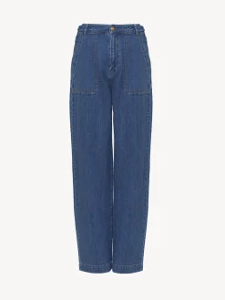 Vêtements-Chloé Pantalon Large Truly Navy