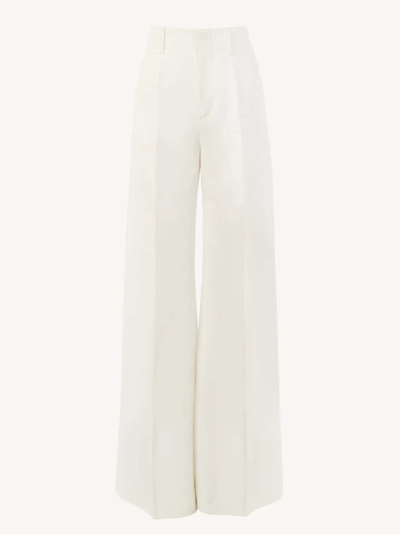 Pantalons Et Shorts-Chloé Pantalon Large Iconic Milk