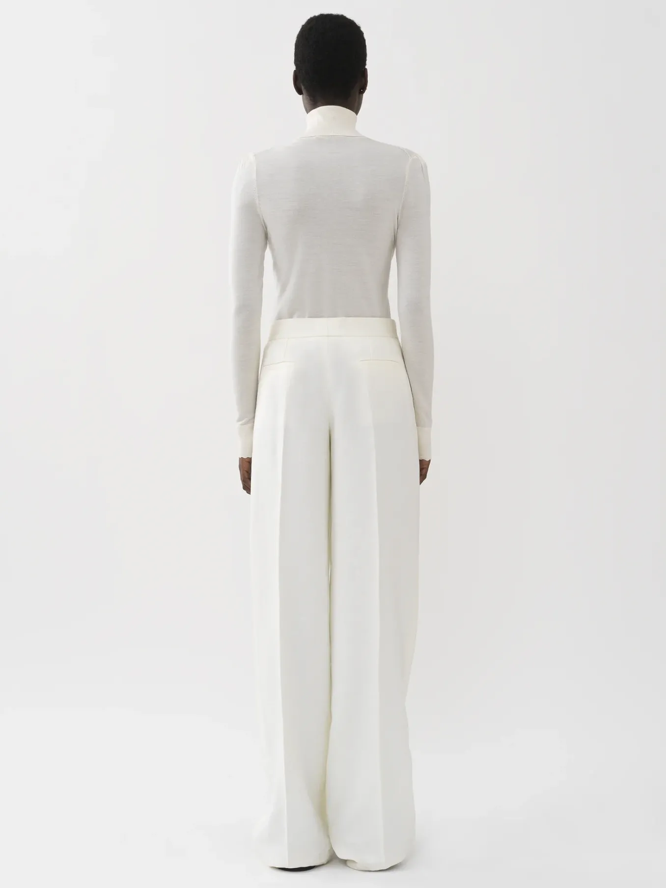 Pantalons Et Shorts-Chloé Pantalon Large Iconic Milk