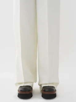 Pantalons Et Shorts-Chloé Pantalon Large Iconic Milk