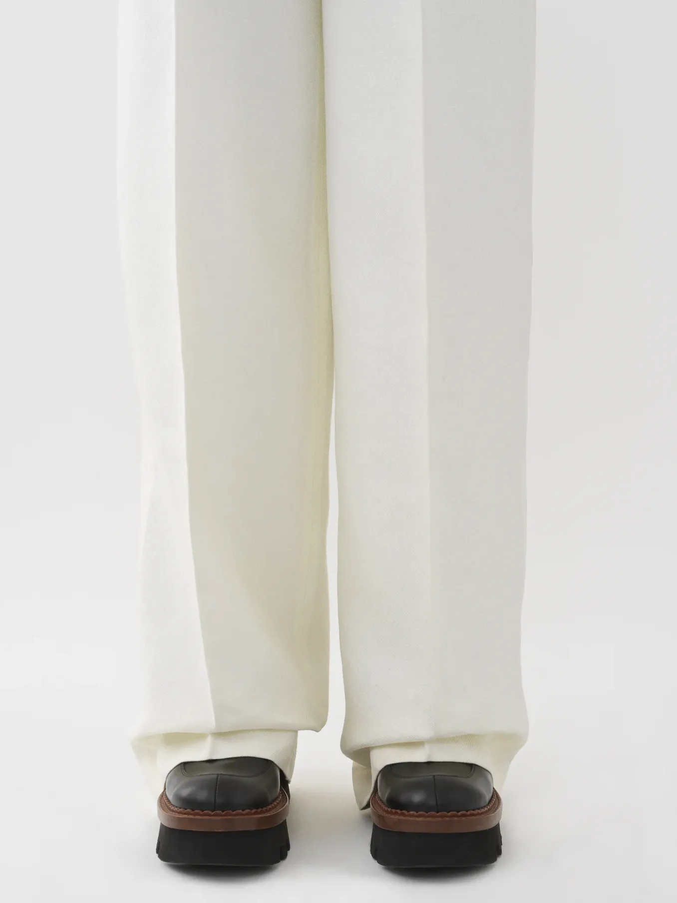 Pantalons Et Shorts-Chloé Pantalon Large Iconic Milk