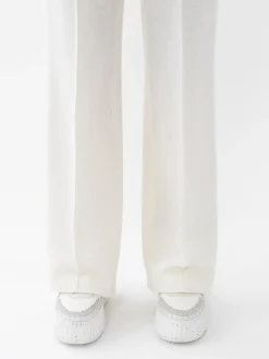 Pantalons Et Shorts-Chloé Pantalon Large Eden White