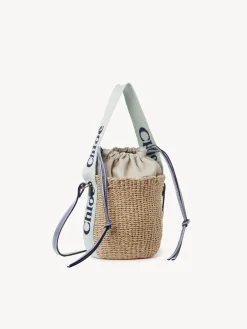 Sacs À Bandoulière-Chloé Petit Panier Woody Green - Blue 1