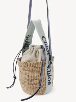 Sacs À Bandoulière-Chloé Petit Panier Woody Green - Blue 1