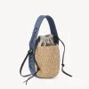 Sacs À Bandoulière-Chloé Petit Panier Woody Denim