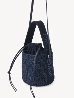 Sacs À Bandoulière-Chloé Petit Panier Woody Denim