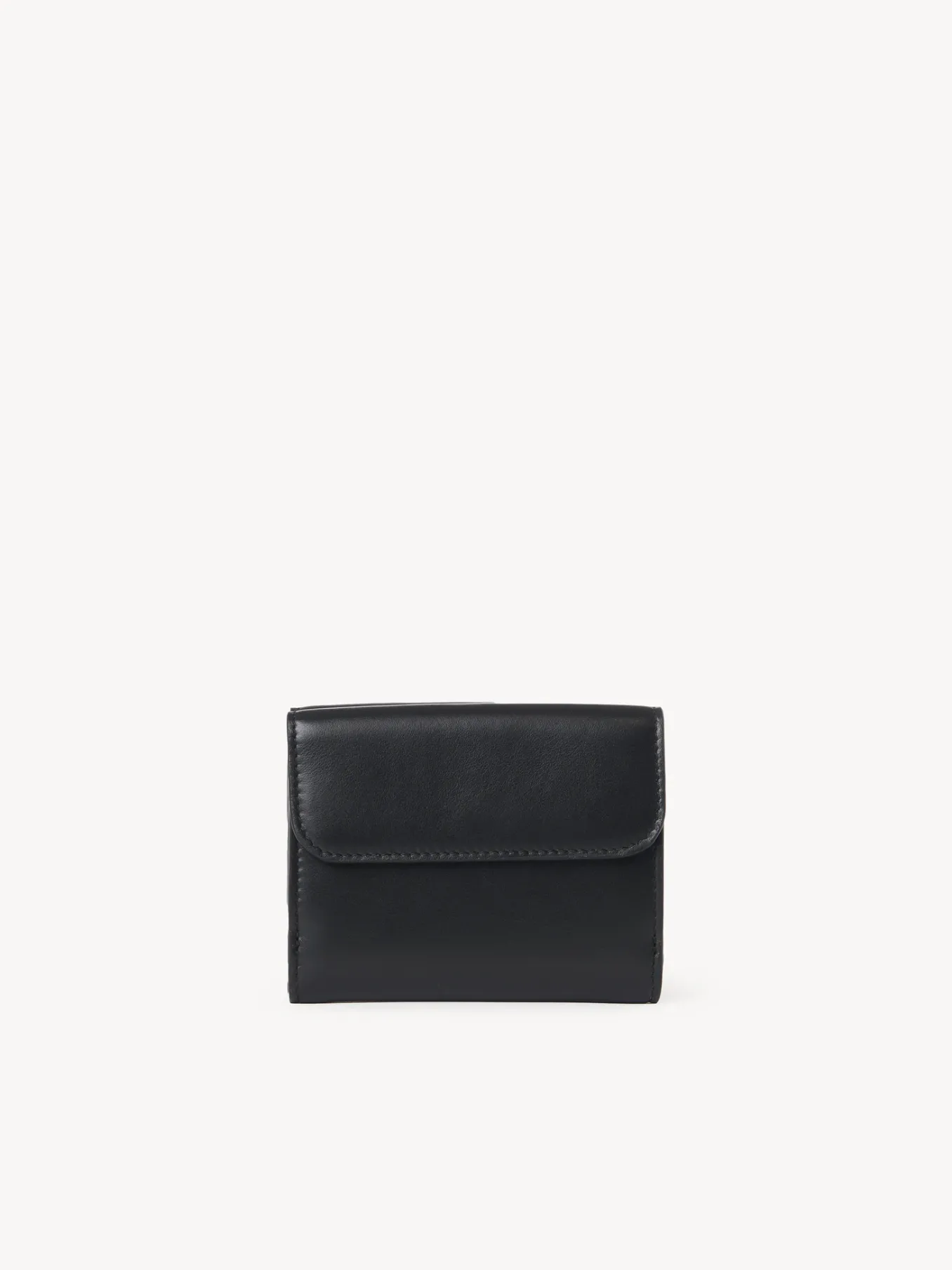 Portefeuilles Compacts-Chloé Petit Portefeuille A Trois Volets Chloe Sense Noir