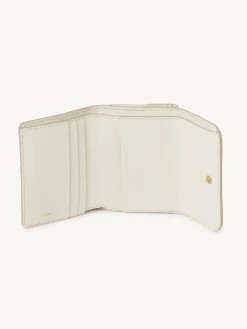 Portefeuilles Compacts-Chloé Petit Portefeuille A Trois Volets Marcie Misty Ivory